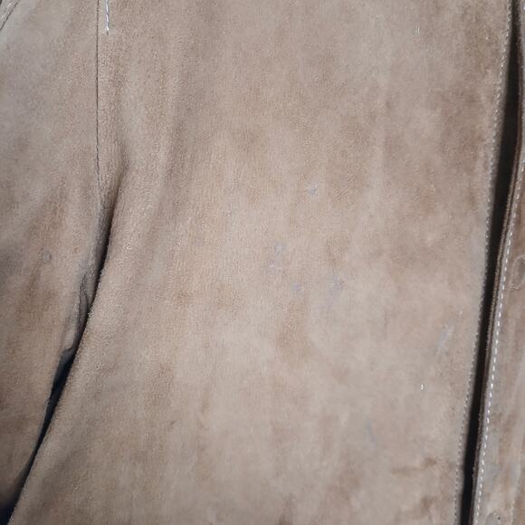 Robert Comstock Endurance Leather Button Down Collared Shirt Men LG Western Boho - Picture 7 of 14